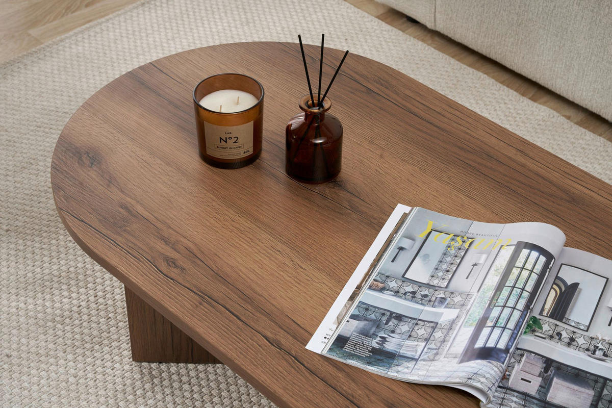 COUCHTISCH Walnussfarben  - Walnussfarben, Design, Holzwerkstoff (119/40/60cm) - MID.YOU