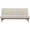 SCHLAFSOFA in Velours Creme  - Creme/Schwarz, MODERN, Holz/Textil (181/82/83cm) - MID.YOU