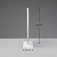LED-DEKOLEUCHTE Football 23/24 cm  - Weiß, LIFESTYLE, Kunststoff/Metall (23/24cm) - Novel