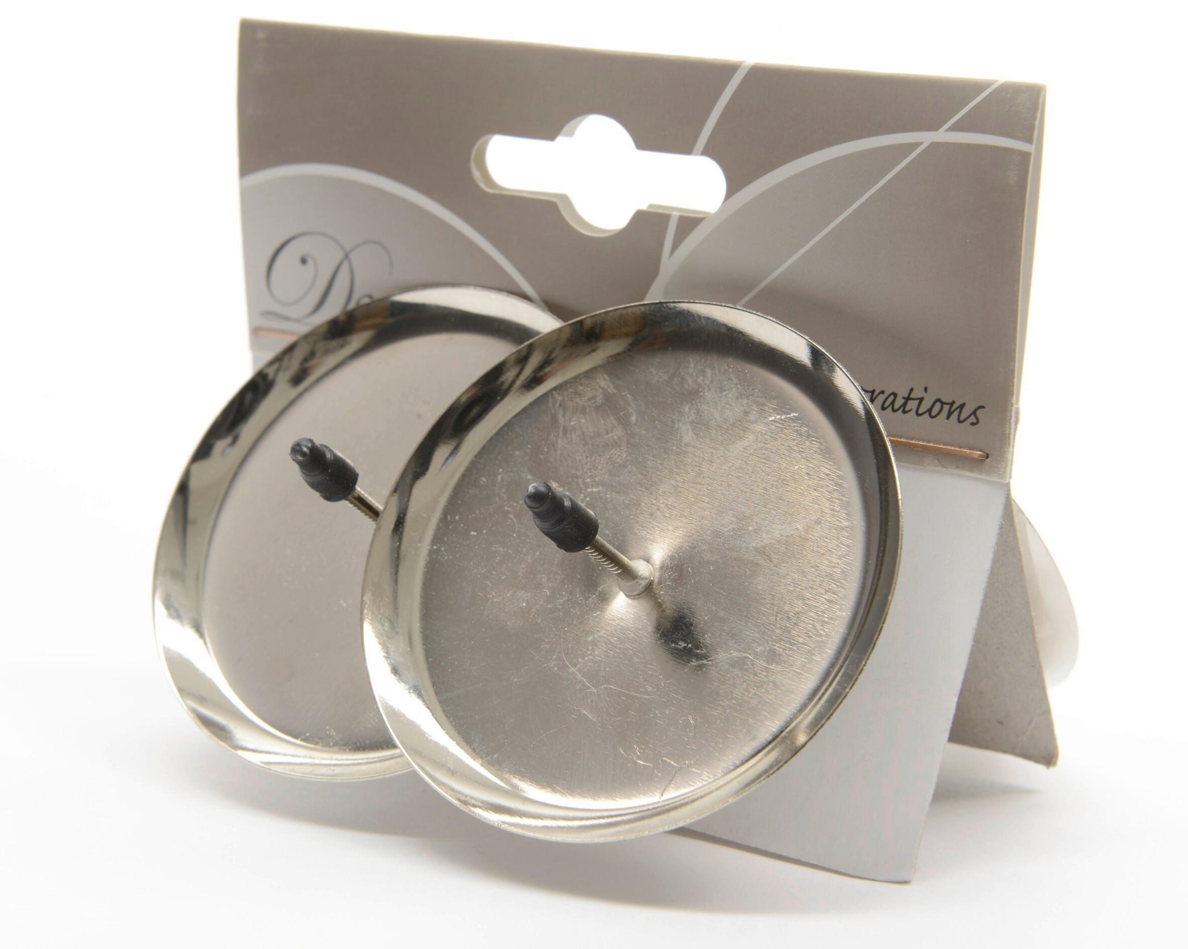 DRŽIAK NA ADVENTNÉ SVIEČKY  kov - strieborná, Trend, kov (6cm)