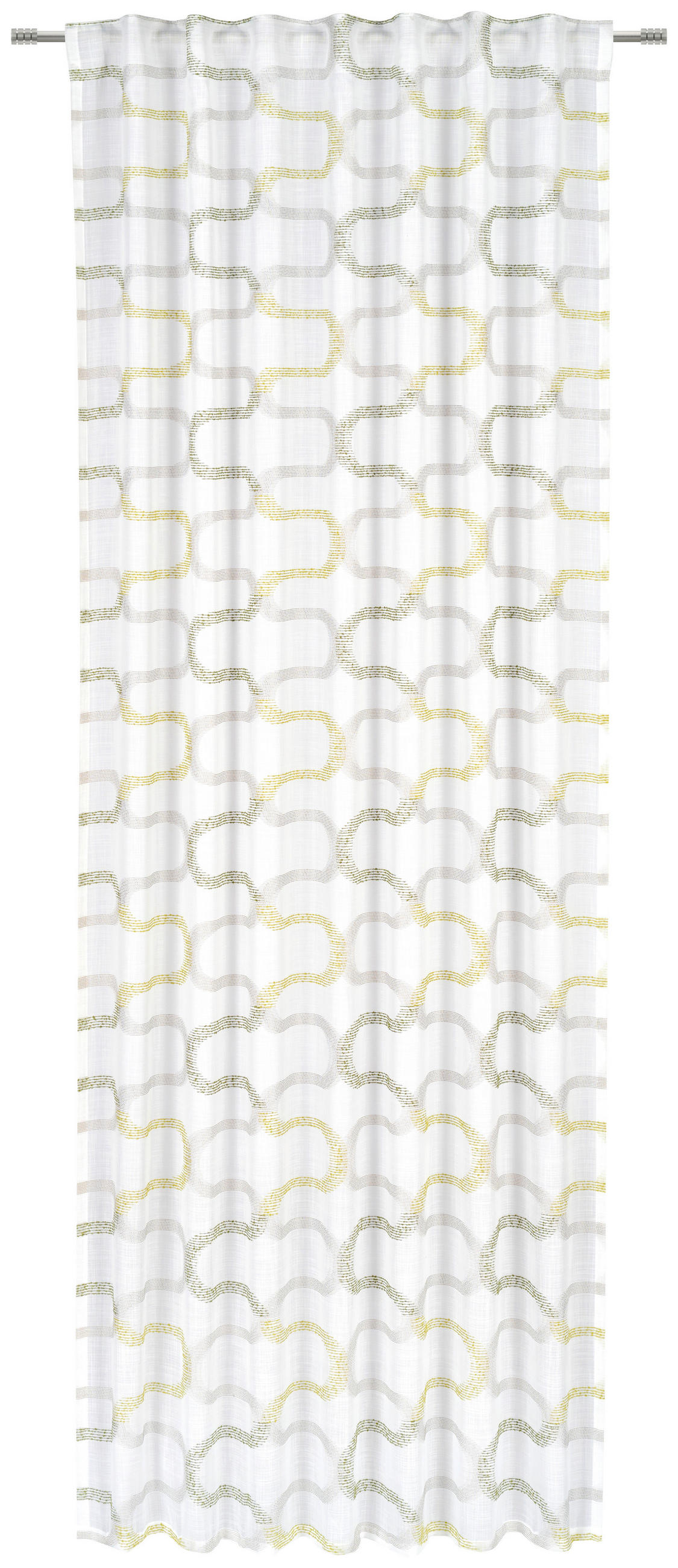 FERTIGVORHANG  halbtransparent   140/245 cm  - Grün, KONVENTIONELL, Textil (140/245cm) - Esposa