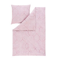 BETTWÄSCHE TITUS Satin 155/220 cm  - Mauve, Basics, Textil (155/220cm) - Estella