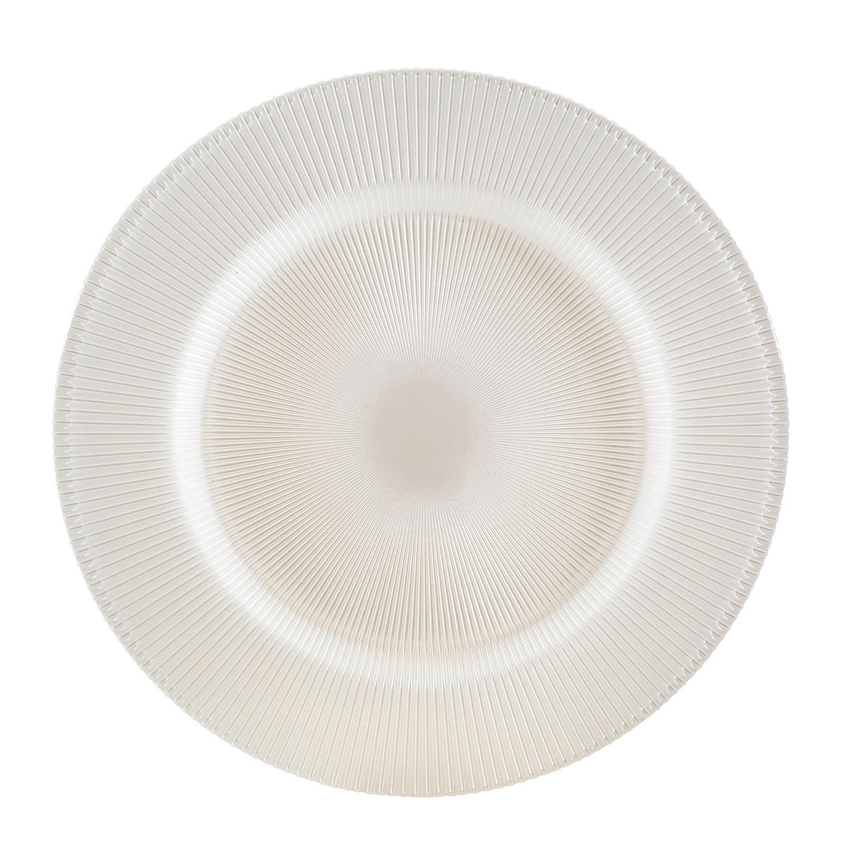 KLUBOVÝ TANIER  34 cm   - biela, Konventionell, sklo (34cm) - Novel