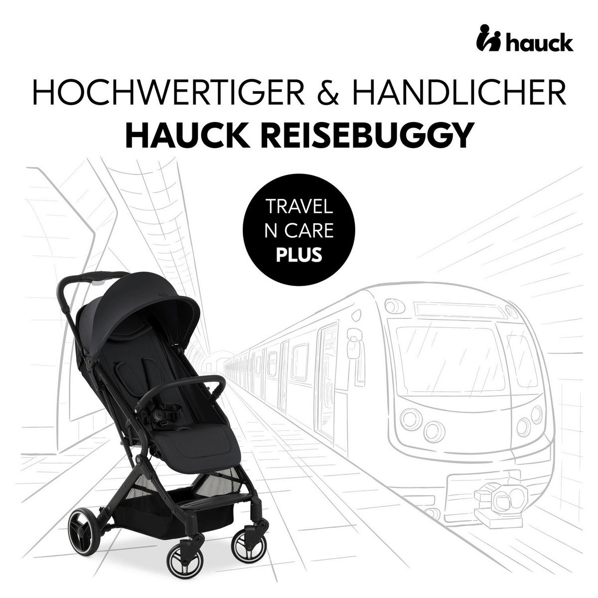 BUGGY TRAVEL N CARE PLUS  - Schwarz, Basics, Metall (81/51,5/105cm) - Hauck