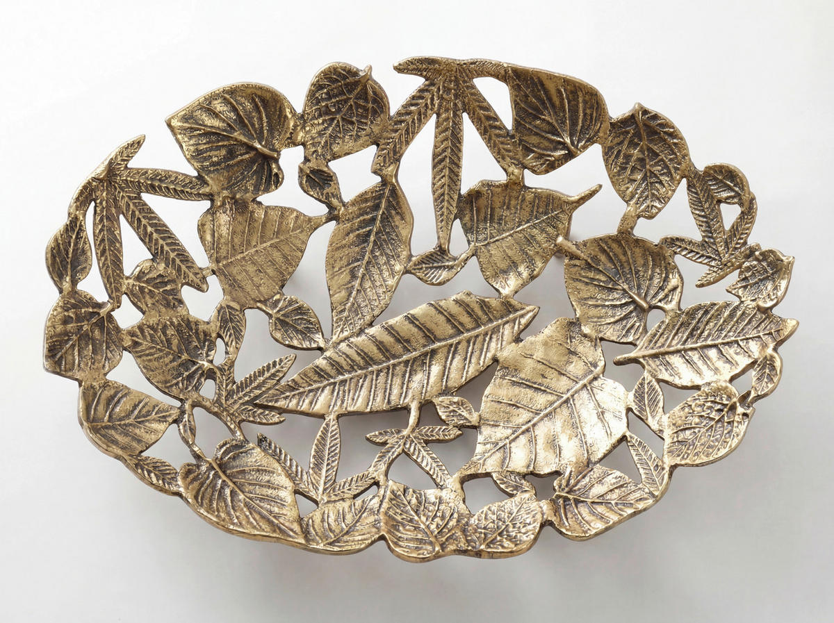 DEKOSCHALE - Goldfarben, Design, Metall (49/8/31cm) - Livetastic