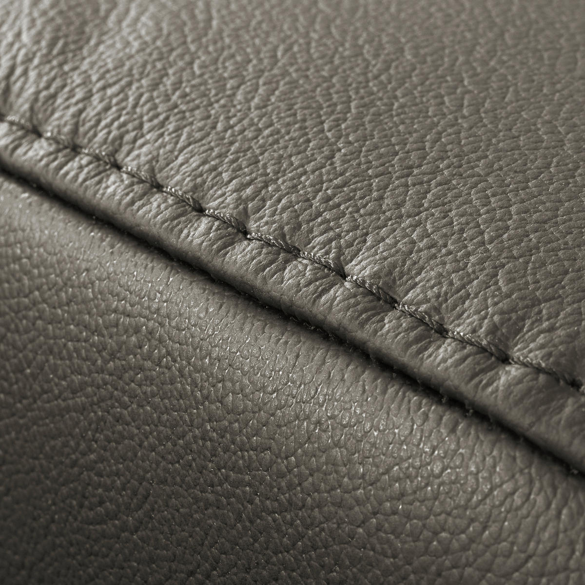 ECKSOFA  in Lederlook Echtleder Schlammfarben  - Schlammfarben/Schwarz, Design, Leder/Textil (247/173cm) - Livetastic