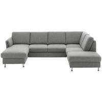 SOFFA i flatväv grå  - kromfärg/grå, Klassisk, metall/textil (168/305/200cm) - Beldomo System