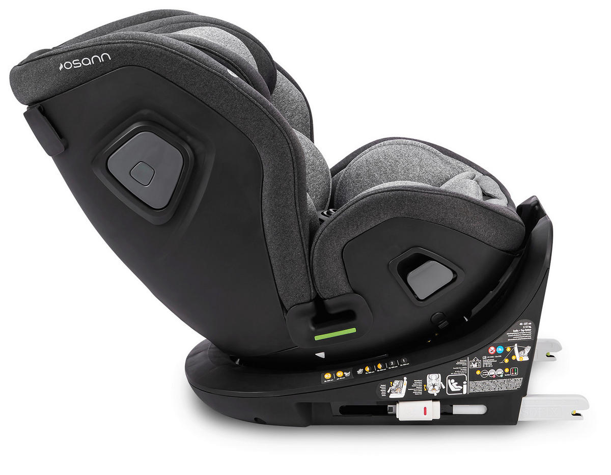 REBOARDER-KINDERSITZ FLAME360 ISOFIX  - Dunkelgrau/Hellgrau, Basics, Kunststoff/Textil (44/58/48cm) - Osann