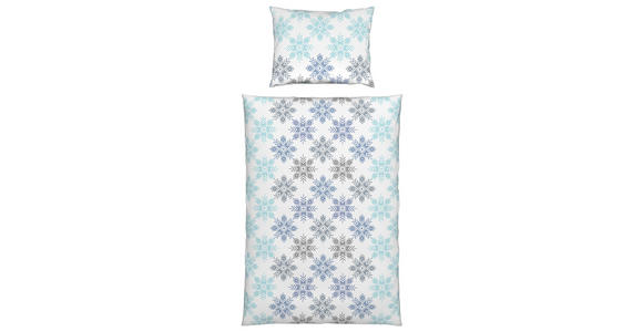 BETTWÄSCHE Flanell 160/210 cm - Weiß/Grau, KONVENTIONELL, Textil (160/210cm) - Esposa
