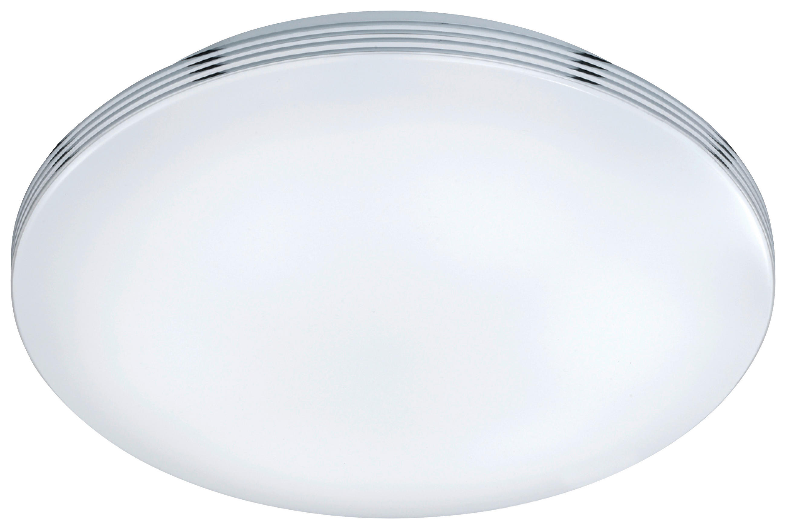 BADEZIMMER-DECKENLEUCHTE 18 W  35,0/9,5 cm    - Chromfarben/Weiß, Design, Kunststoff/Metall (35,0/9,5cm) - Trio Leuchten