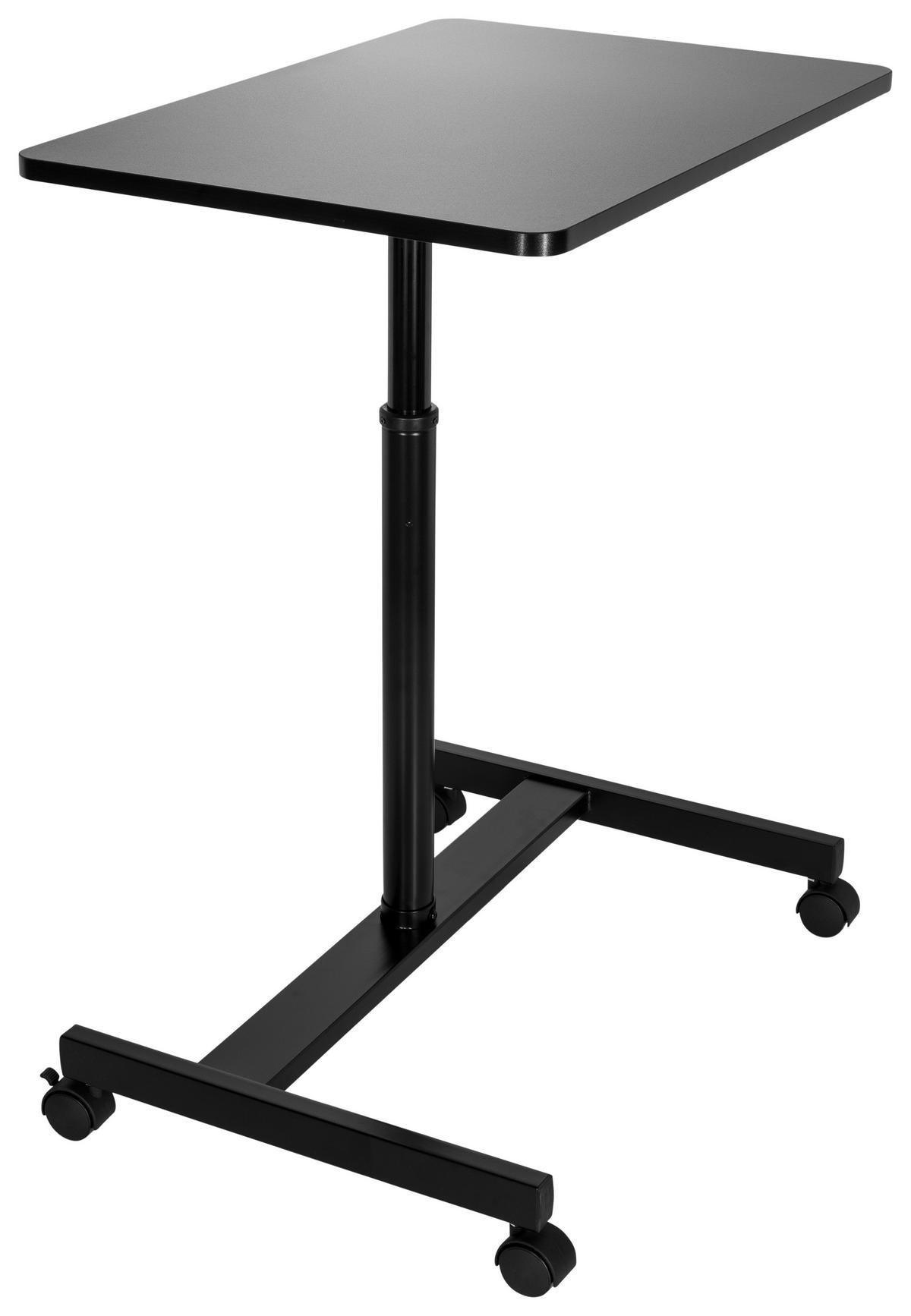 STOJEČI PULT - črna, Basics, kovina/leseni material (70/48/80-114cm) - MID.YOU