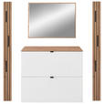 GARDEROBE 4-teilig  in 165/179/37 cm  - Weiß/Eiche Artisan, Design, Holzwerkstoff (165/179/37cm) - Voleo