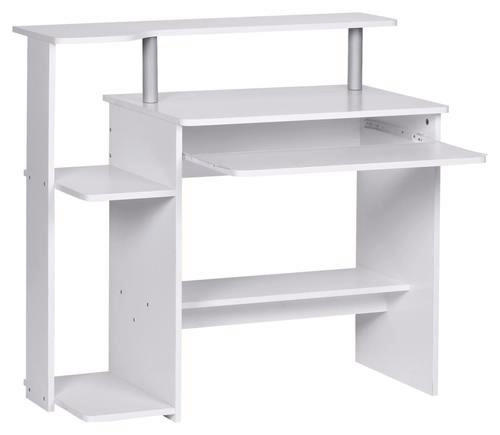 DATORBORD 94/48,5/90,5 cm  i vit  - vit, Klassisk, trämaterial (94/48,5/90,5cm) - MID.YOU