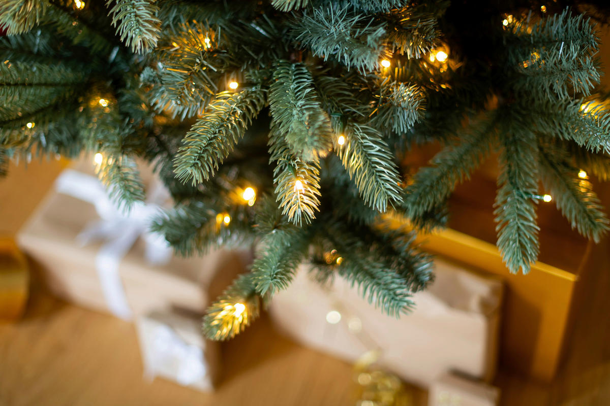 WEIHNACHTSBAUM 210 cm  - Waldgrün, Basics, Kunststoff/Metall (150/210cm)