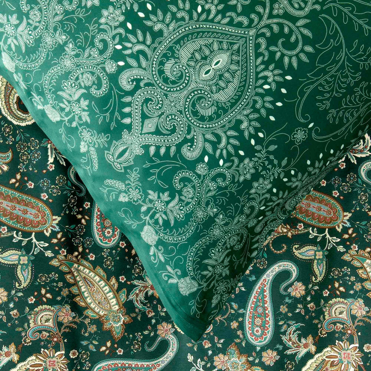 POSTELJNINA 140/200 cm saten zelena  - zelena, Konvencionalno, tekstil (140/200cm) - Bassetti