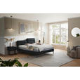BOXSPRINGBETT 200/200 cm  in Anthrazit  - Anthrazit/Schwarz, Design, Textil/Metall (200/200cm) - Johann Jakob