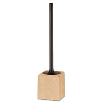 WC-BÜRSTENGARNITUR - Schwarz/Braun, Basics, Keramik/Kunststoff (10/9/44cm) - Kela