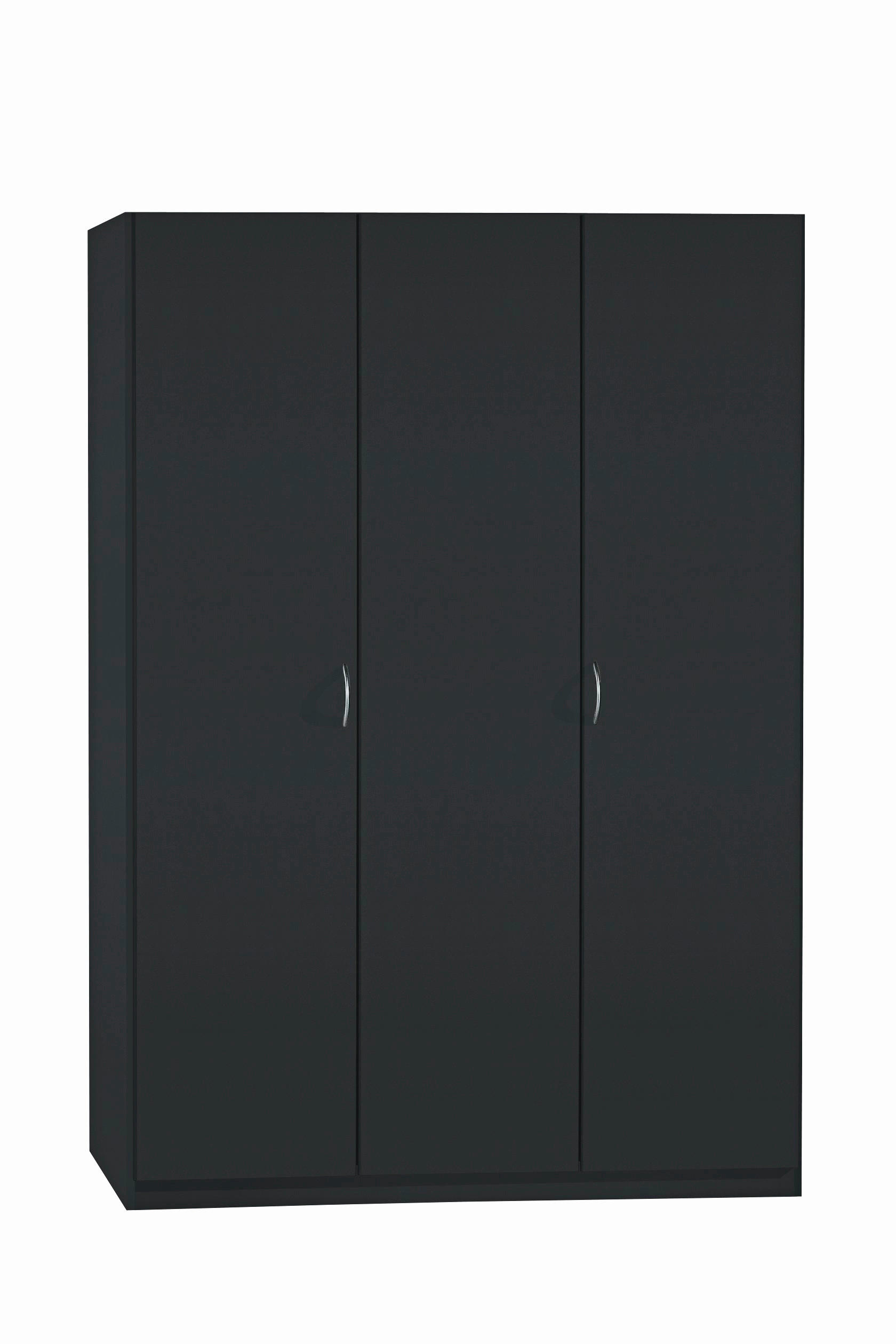 DREHTÜRENSCHRANK in Grau  - Silberfarben/Grau, Basics, Holzwerkstoff/Kunststoff (136/197/54cm) - Boxxx