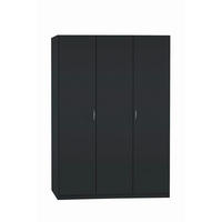 DREHTÜRENSCHRANK in Grau  - Silberfarben/Grau, Basics, Holzwerkstoff/Kunststoff (136/197/54cm) - Boxxx