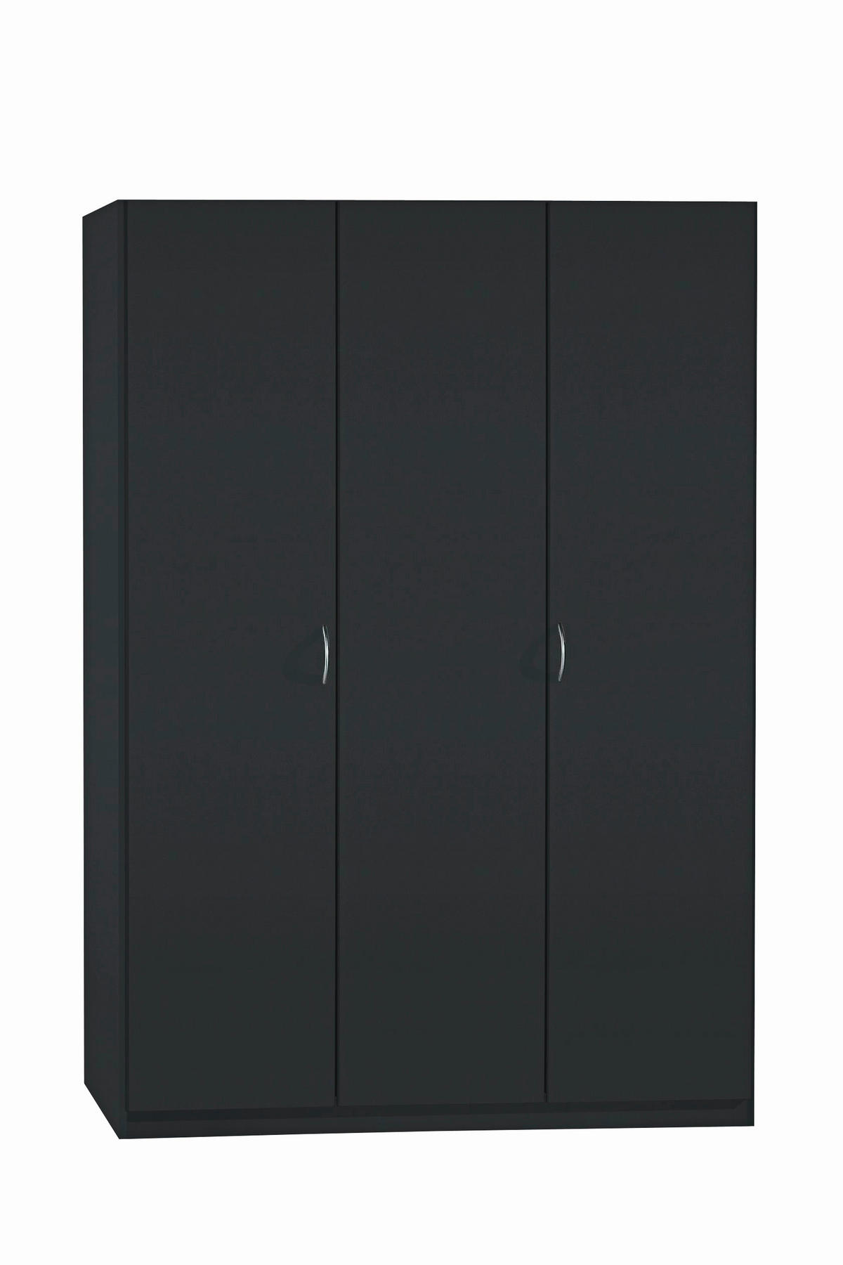 DREHTÜRENSCHRANK in Grau  - Silberfarben/Grau, Basics, Holzwerkstoff/Kunststoff (136/197/54cm) - Boxxx