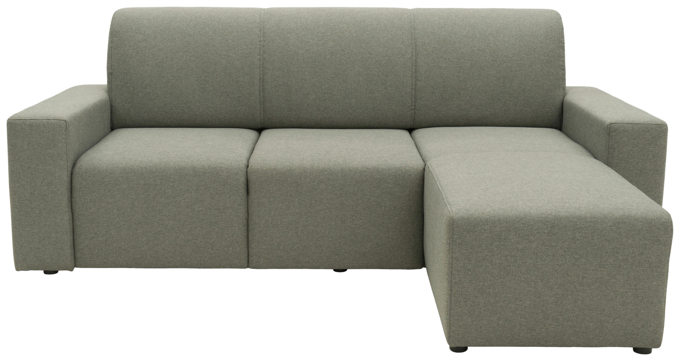 ECKSOFA Graubraun Webstoff  - Graubraun/Schwarz, Design, Kunststoff/Textil (222/150/88cm) - LOOKS by W.Joop
