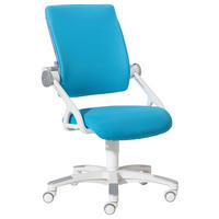 JUGENDDREHSTUHL - Blau/Weiss, Design, Kunststoff/Textil (54/85-97/53cm) - Paidi