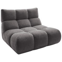 SESSEL Chenille Graubraun  - Graubraun/Schwarz, Design, Kunststoff/Textil (112/85/108cm) - Pure Home Lifestyle