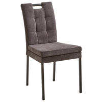 STOLICA  antracit, crna  metal, tekstil      - crna/antracit, Design, metal/tekstil (47/91,5/59cm) - Cantus