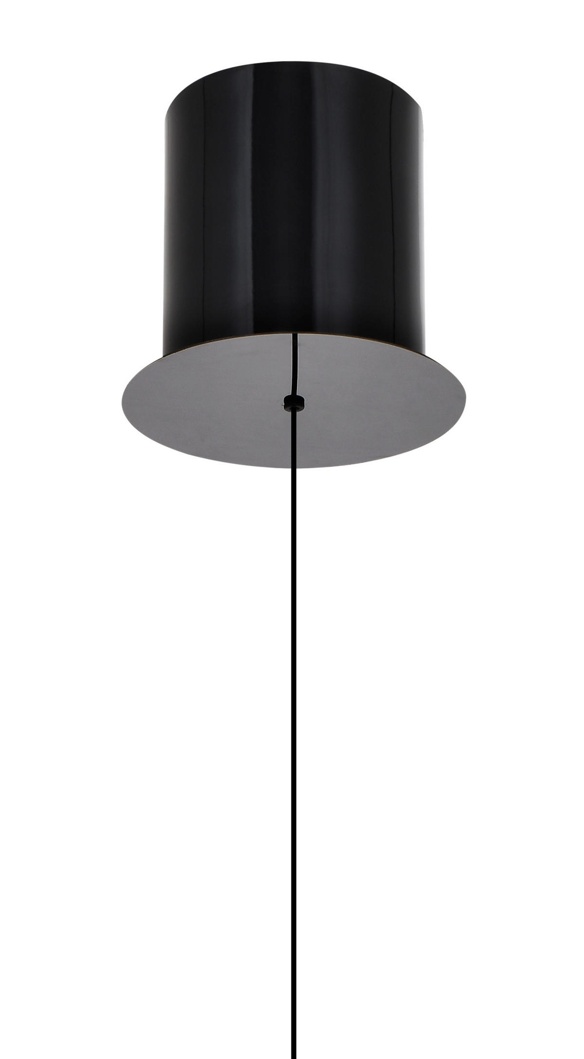 LED-HÄNGELEUCHTE Luberon 12/150/12 cm  - Schwarzchrom, Design, Glas/Kunststoff (12/150/12cm)