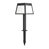 SOLARLEUCHTE - Weiss/Schwarz, Basics, Kunststoff (15,5/15,5/56cm) - Eglo