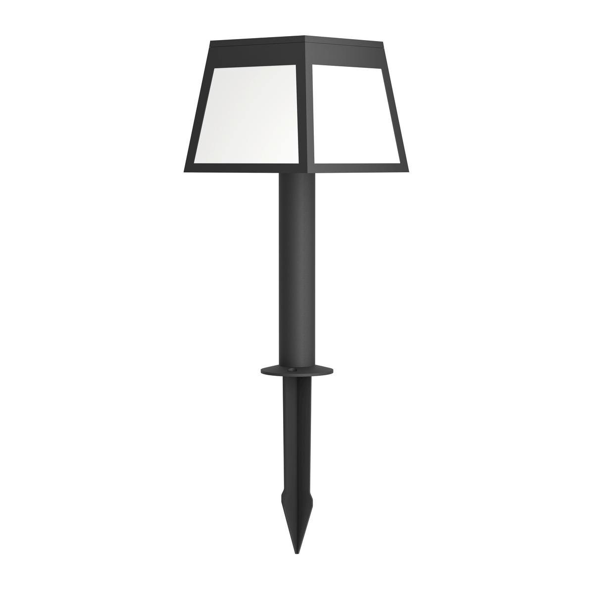 SOLARLEUCHTE - Weiss/Schwarz, Basics, Kunststoff (15,5/15,5/56cm) - Eglo