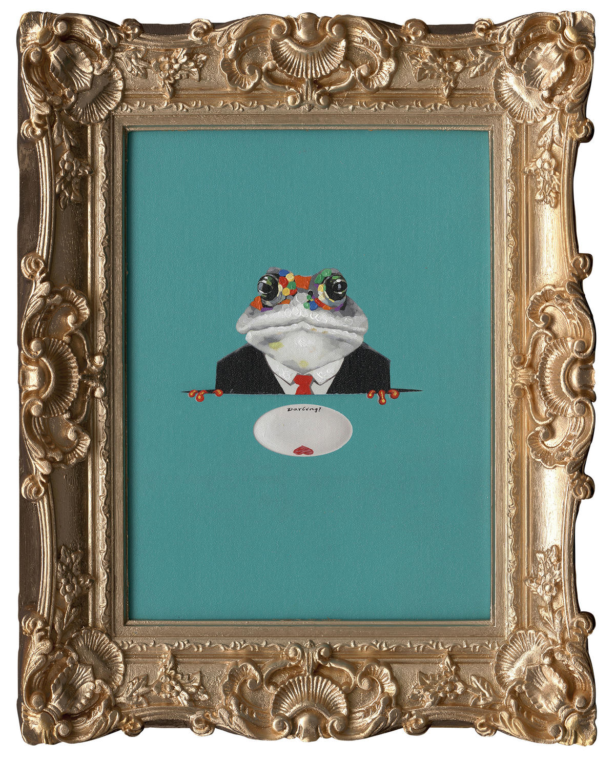 ART PRINT 44/54 cm  - alb/auriu, Trend, plastic/hârtie (44/54cm) - Monee