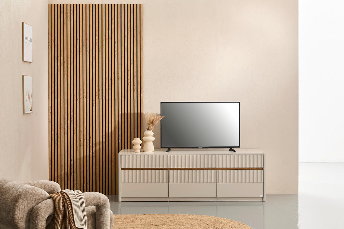 AKUSTIKPANEEL Echtholz, Nachbildung 60/120/2,1 cm  - Schwarz/Eiche Artisan, Trend, Holz/Holzwerkstoff (60/120/2,1cm) - Boxxx