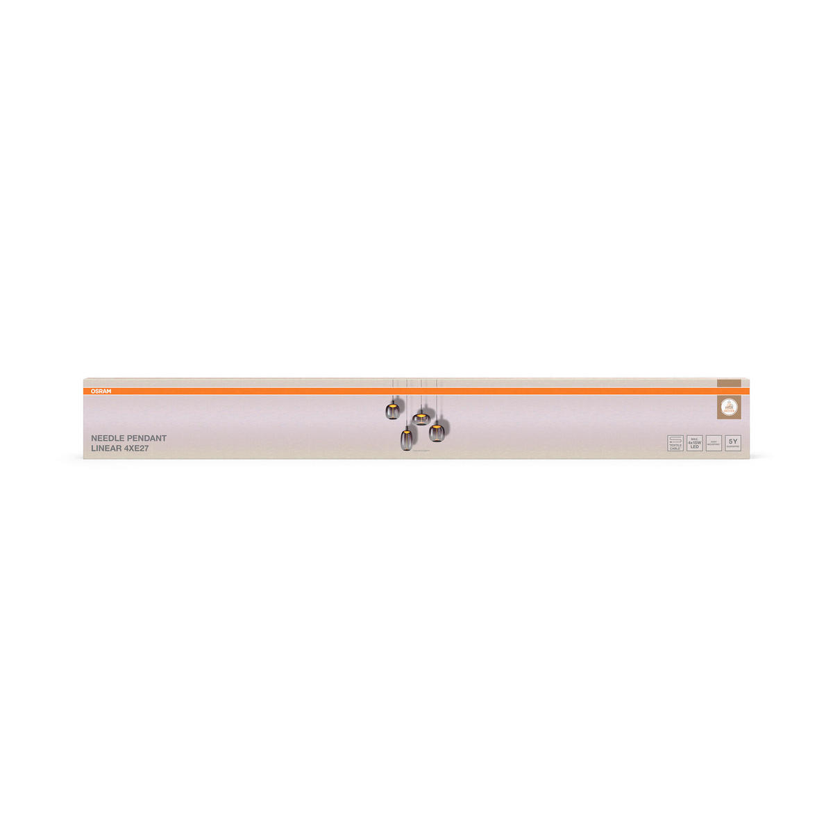 ohne Gläser 95/4,2/200 cm  - Dunkelgrau, Basics, Metall (95/4,2/200cm) - Osram