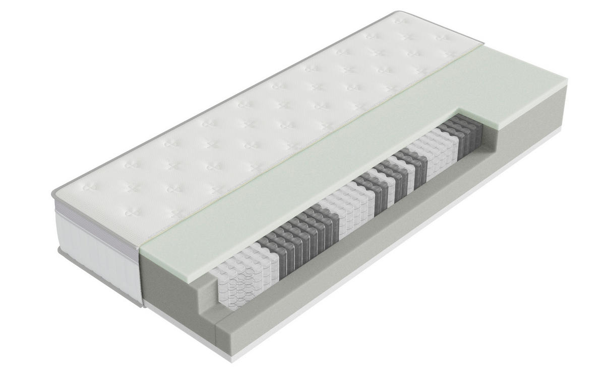 BOXSPRING KREVET 180/200 cm     crna  - crna/boje aluminija, Design, tekstil/metal (180/200cm) - Dieter Knoll