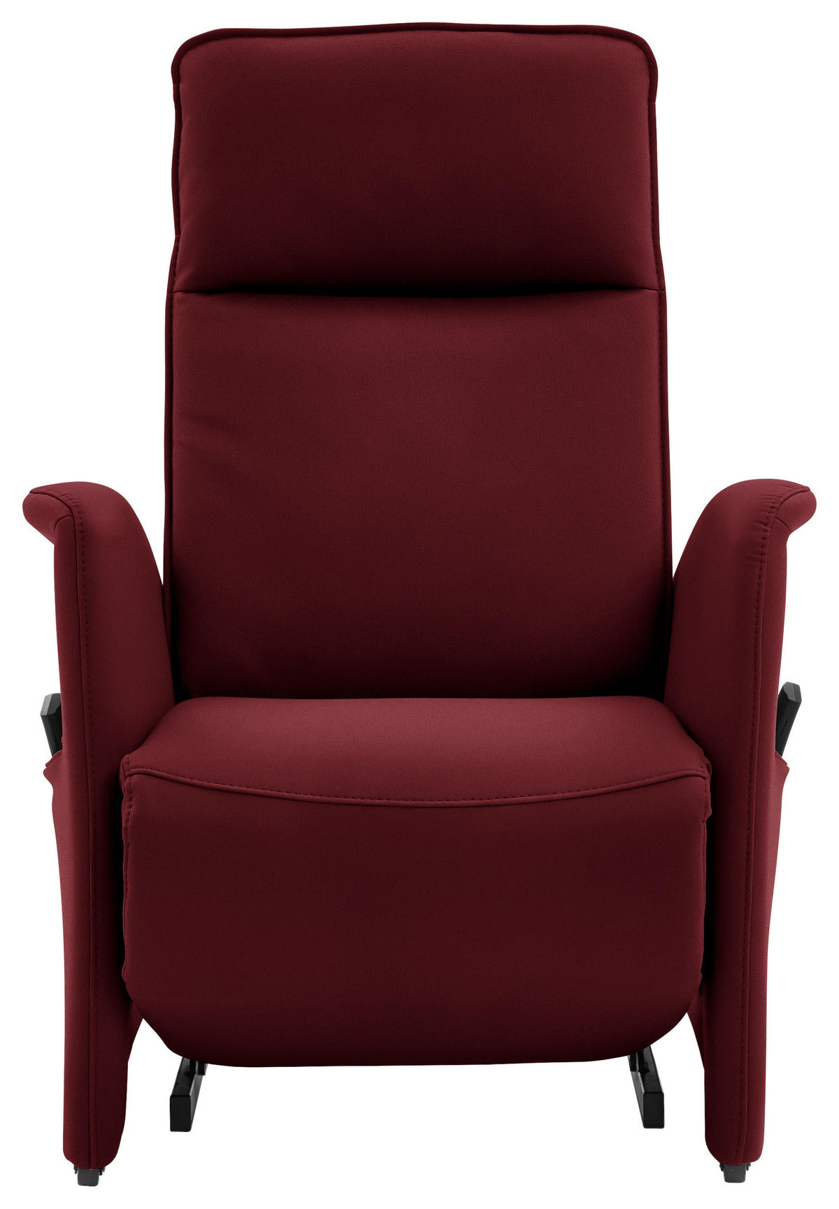 FERNSEHSESSEL in Rot  - Rot/Schwarz, Design, Leder/Kunststoff (79/114/87-176cm) - Valdera