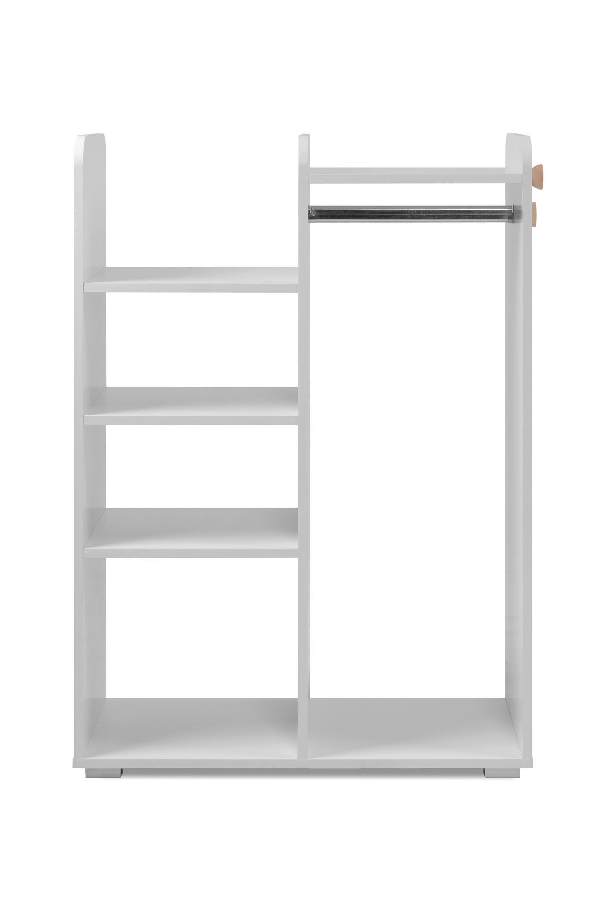 REGAL bijela  drvni materijal  - bijela/srebrne boje, Moderno, drvni materijal/plastika (78/109/39cm)