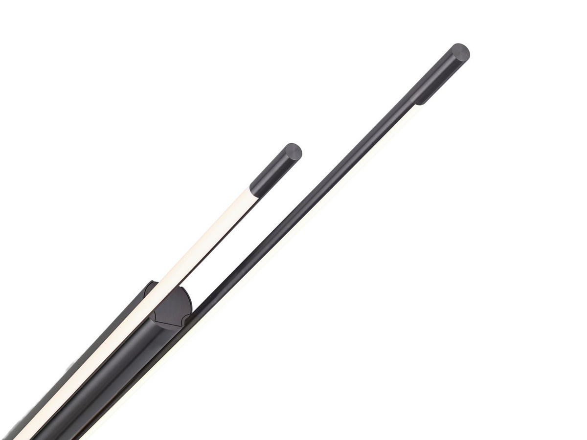 LED-DECKENLEUCHTE Leda 150/6,5/5 cm   - Titanfarben, Design, Kunststoff/Metall (150/6,5/5cm) - Helestra
