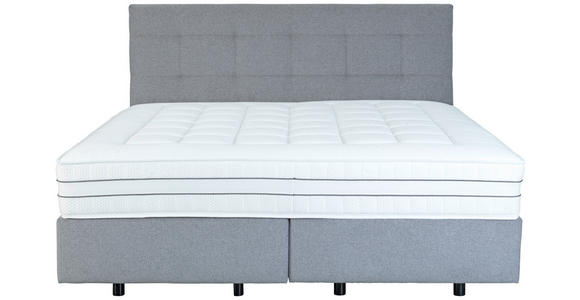 BOXSPRINGBETT 180/200 cm  in Grau  - Schwarz/Grau, Design, Holzwerkstoff/Kunststoff (180/200cm) - Esposa