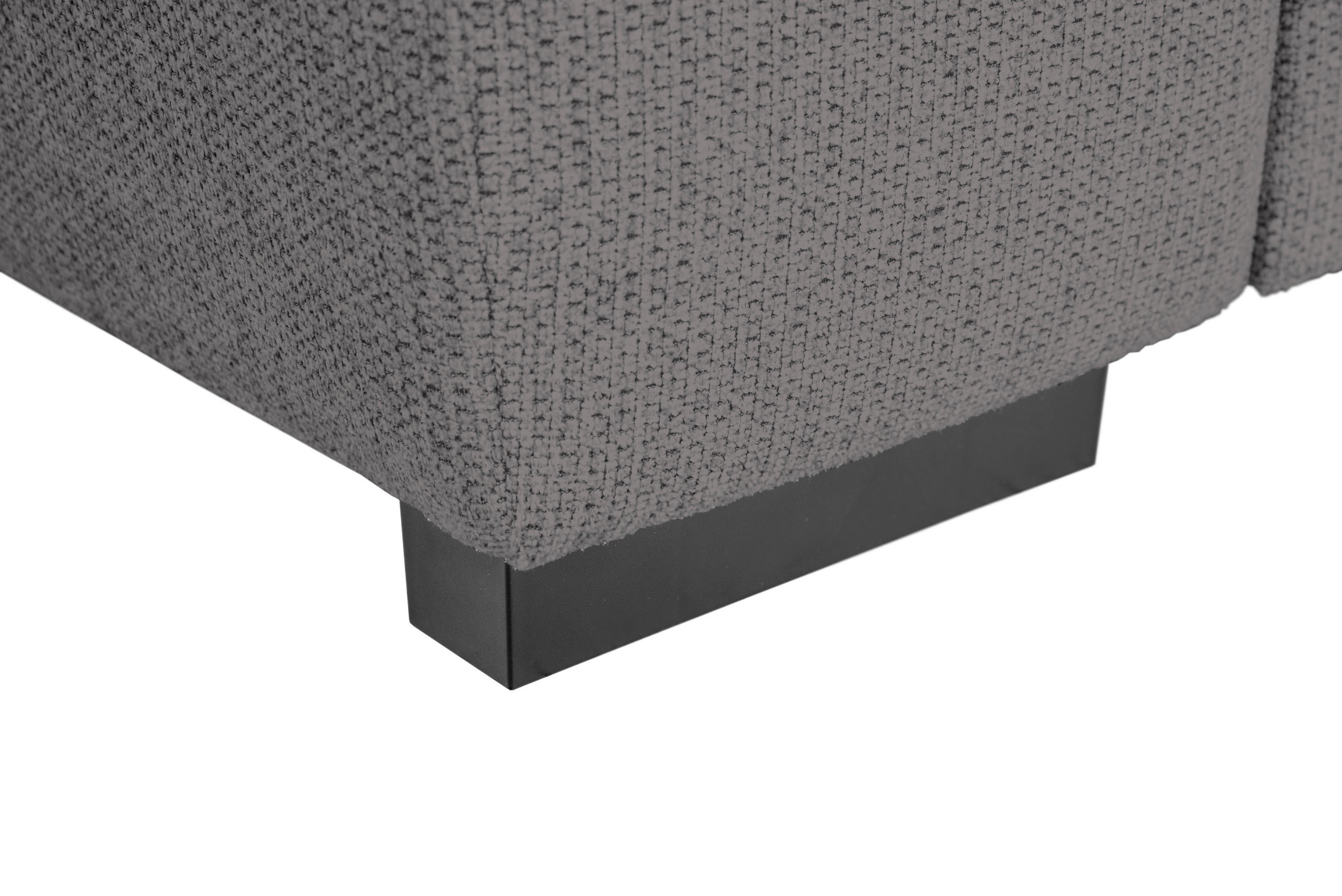ECKSOFA in Struktur Anthrazit  284/205 cm  - Anthrazit/Schwarz, Design, Kunststoff/Textil (284/205cm) - Xora