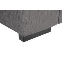 ECKSOFA in Struktur Anthrazit  284/205 cm  - Anthrazit/Schwarz, Design, Kunststoff/Textil (284/205cm) - Xora