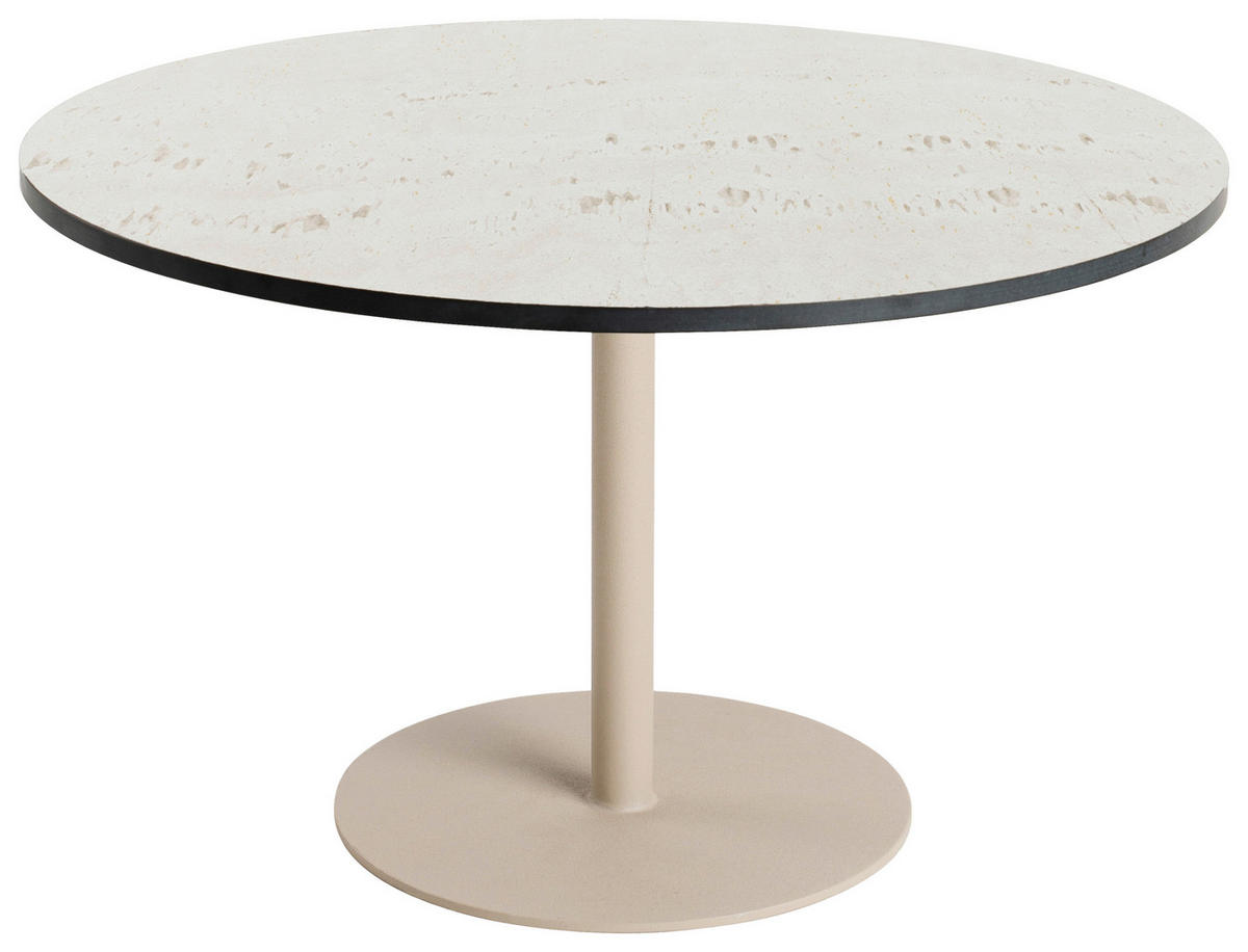 GARTENBEISTELLTISCH 50/50/34 cm Metall, Kunststoff  - Champagner, Basics, Kunststoff/Metall (50/50/34cm) - Tierra Outdoor