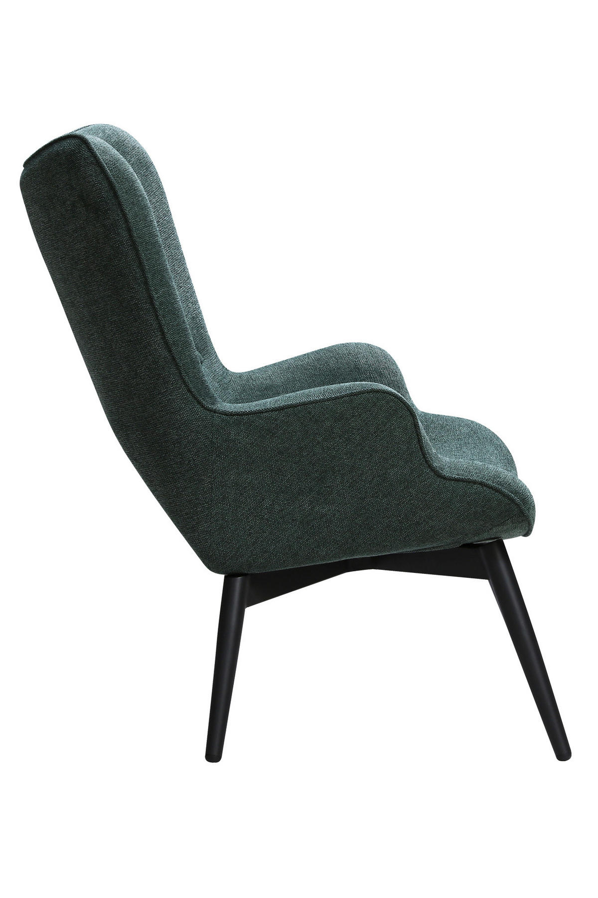 SESSEL in Struktur Waldgrün  - Waldgrün/Schwarz, MODERN, Textil/Metall (80/92/99cm) - Livetastic