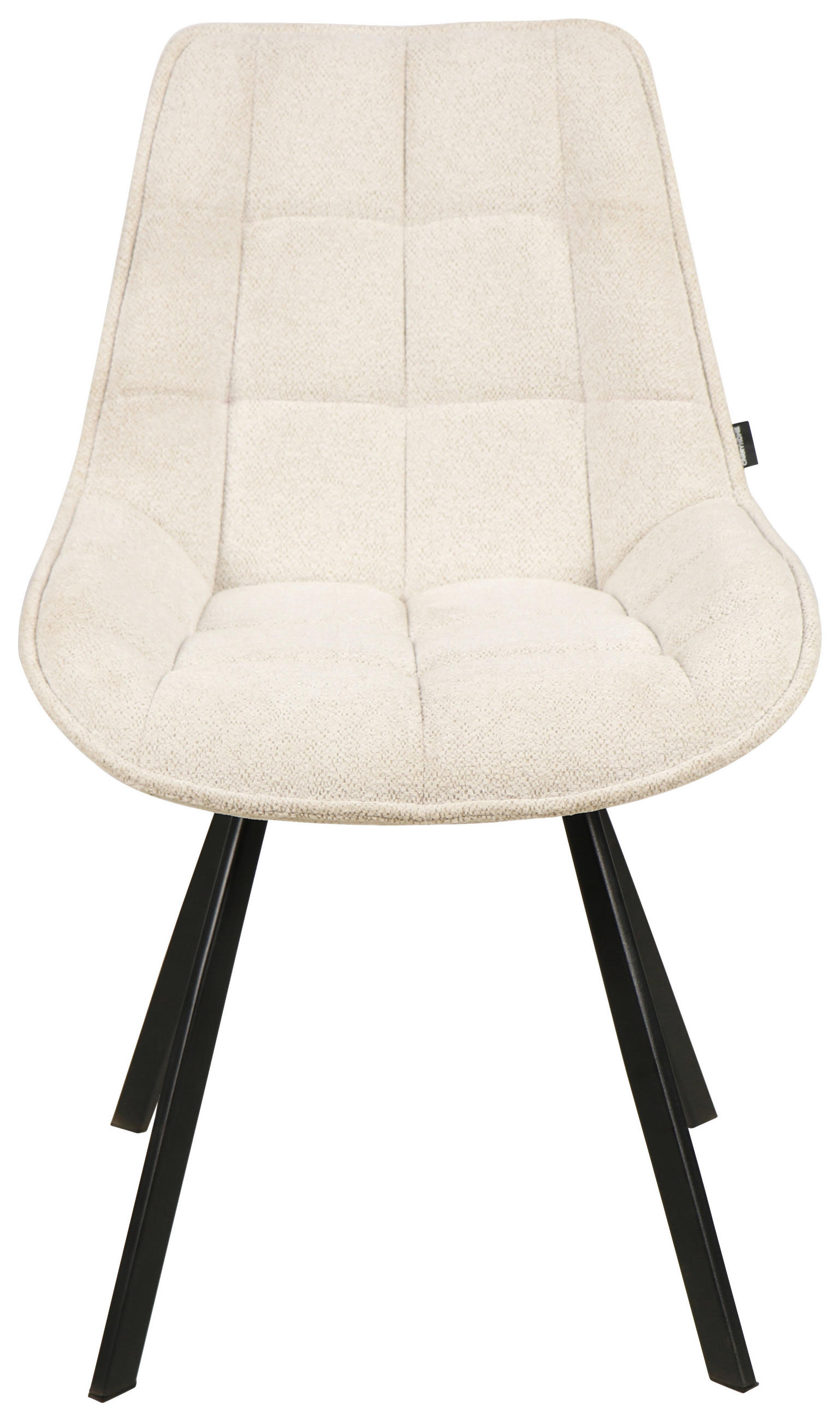 STOLICA  krem, crna  metal, tekstil      - siva/crna, Design, metal/tekstil (53/87/61cm) - Carryhome