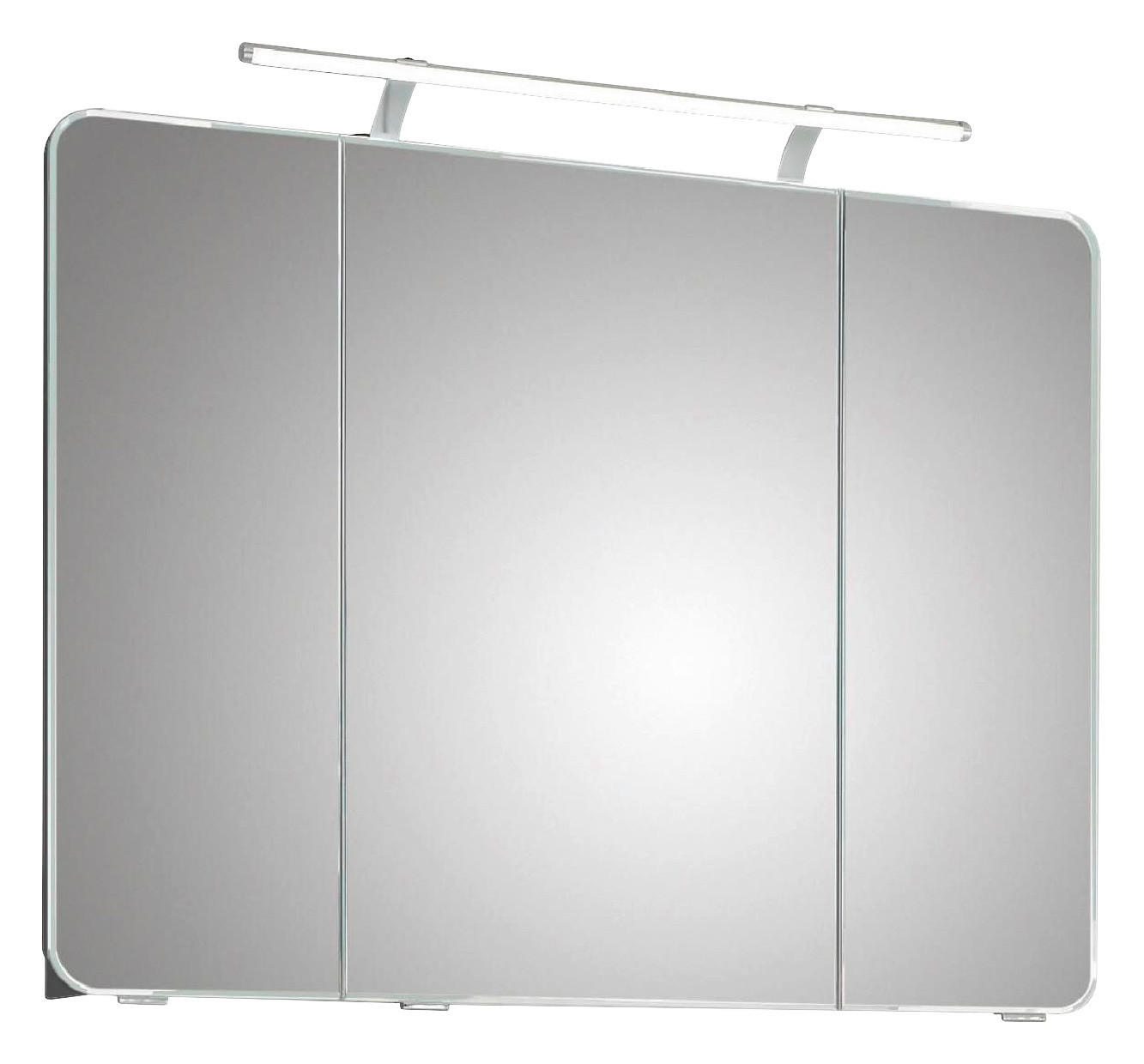 SPIEGELSCHRANK 90/72/17 cm  - Weiß, Basics, Glas/Holzwerkstoff (90/72/17cm) - Sadena