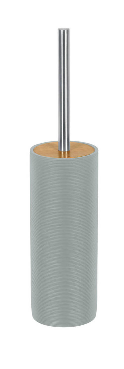WC-BÜRSTENGARNITUR - Platinfarben/Beige, Basics, Kunststoff/Metall (9/40cm) - Kleine Wolke