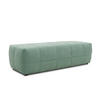 HOCKER Mikrofaser Mintgrün  - Schwarz/Mintgrün, Design, Kunststoff/Textil (150/60/40cm) - MID.YOU