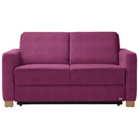 SCHLAFSOFA Pink  - Pink/Naturfarben, KONVENTIONELL, Holz/Textil (160/86/92cm) - Sedda