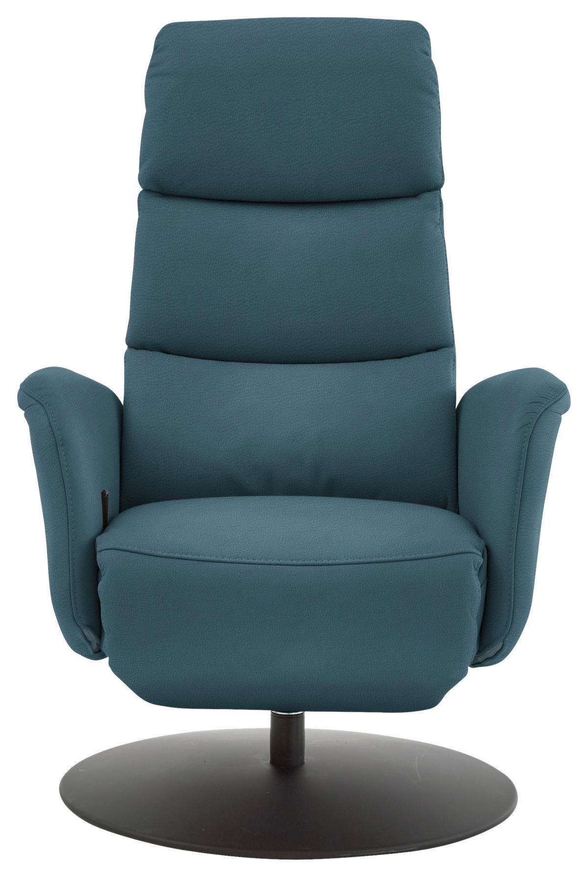 RELAXSESSEL in Leder Blau  - Blau/Schwarz, Design, Leder/Metall (76/108/86cm) - Dieter Knoll