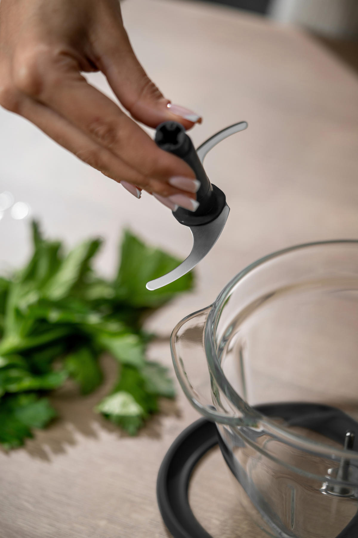 UNIVERSALZERKLEINERER Sous Chef  - Anthrazit, Basics, Glas/Kunststoff (1l) - GUZZINI